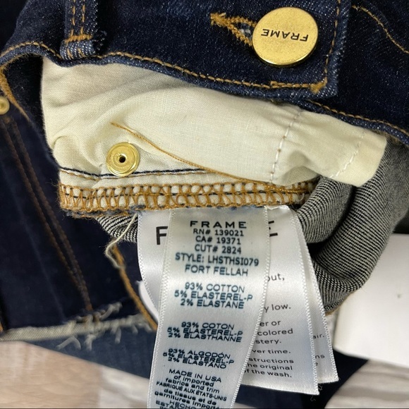 Frame Denim Le High Straight Cropped Fort Fellah - Picture 15 of 16
